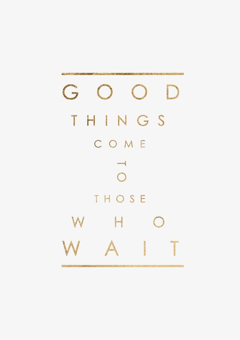 Law of Assumption Typography Quote Wall Art Print 'Good Things'