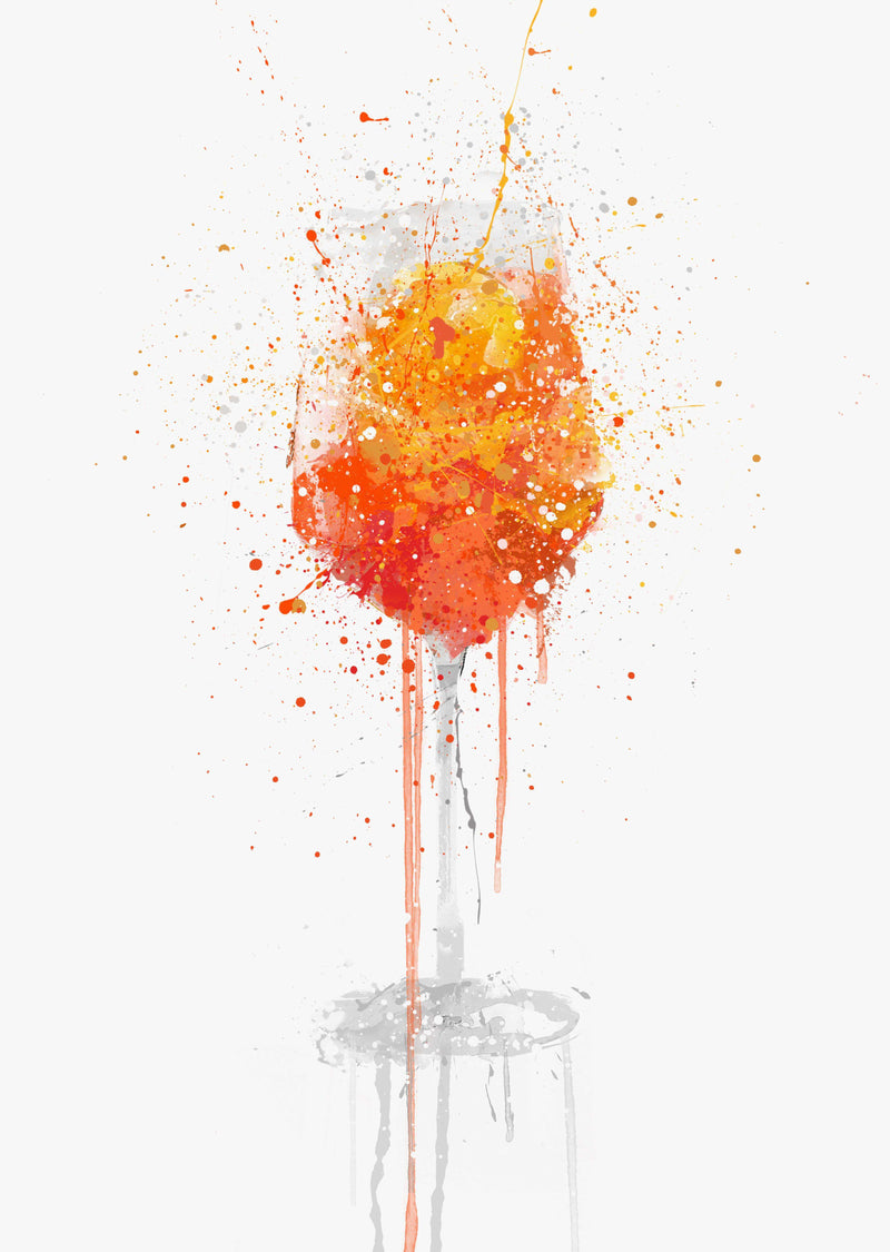 Aperol Spritz Cocktail Wall Art Print
