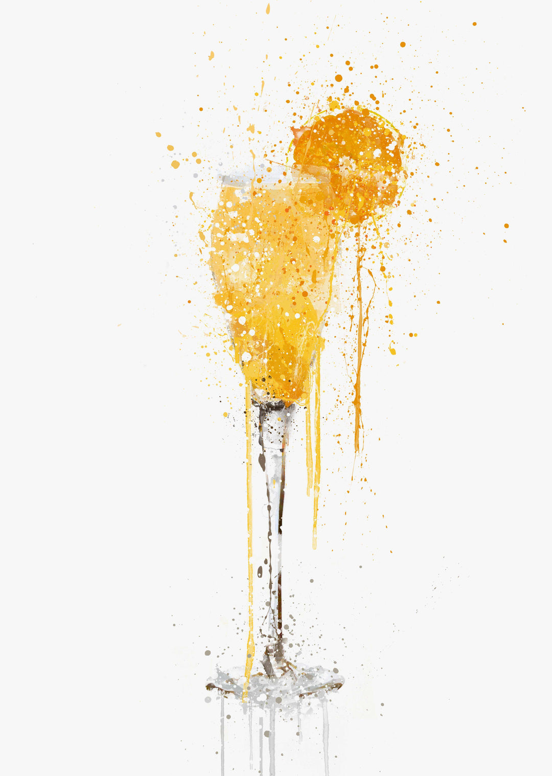 Bucks Fizz Cocktail Wall Art Print-We Love Prints