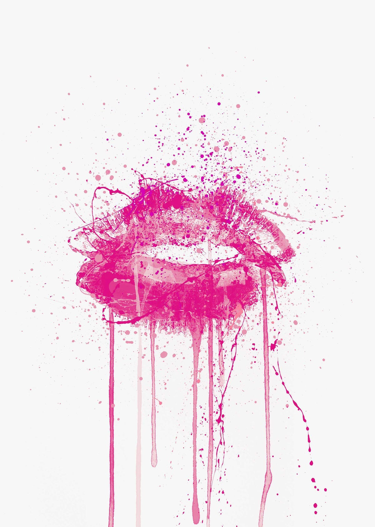 Candy Yum Yum' Lips Wall Art Print