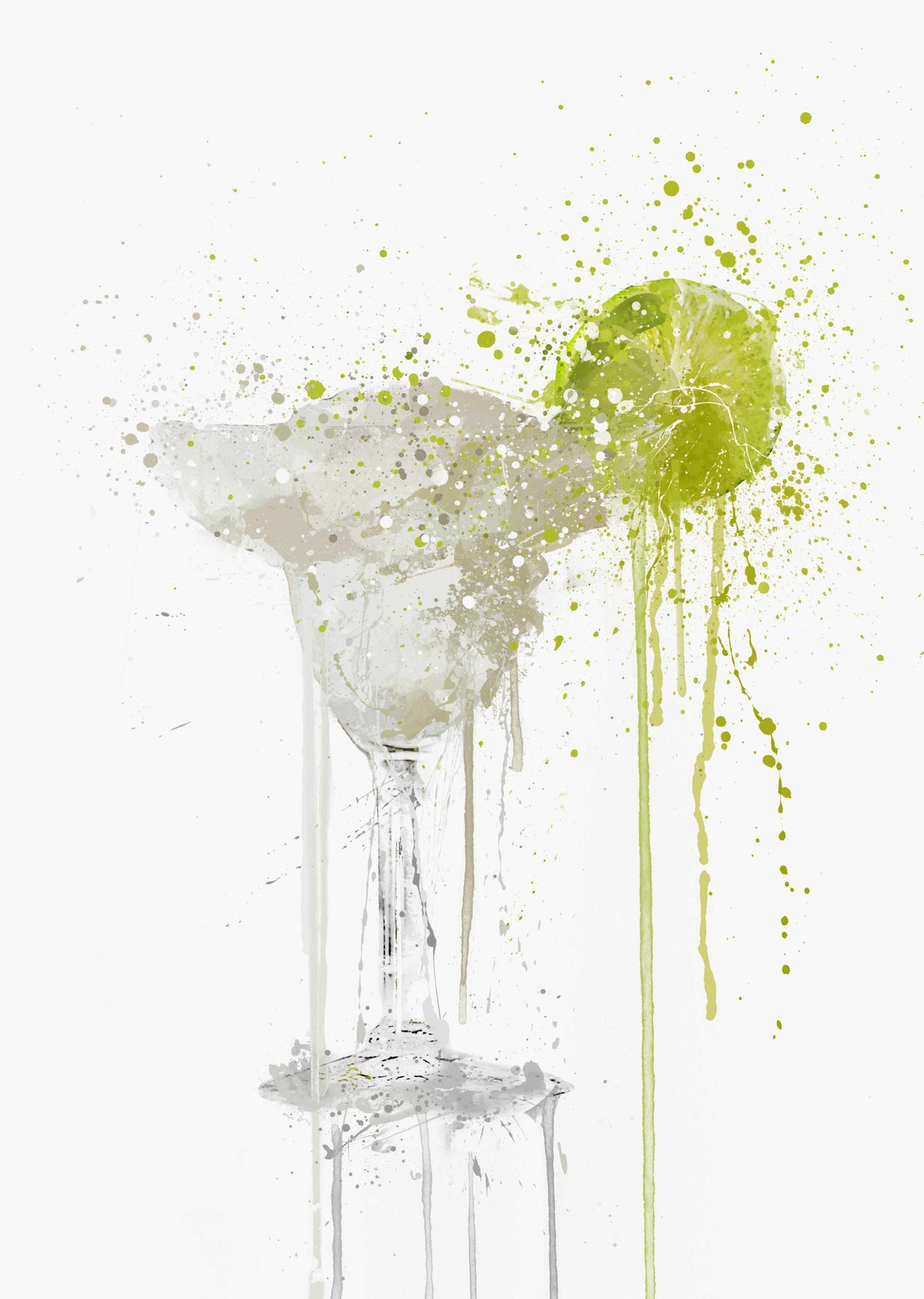Gefrorener Margarita-Cocktail-Wand-Kunstdruck