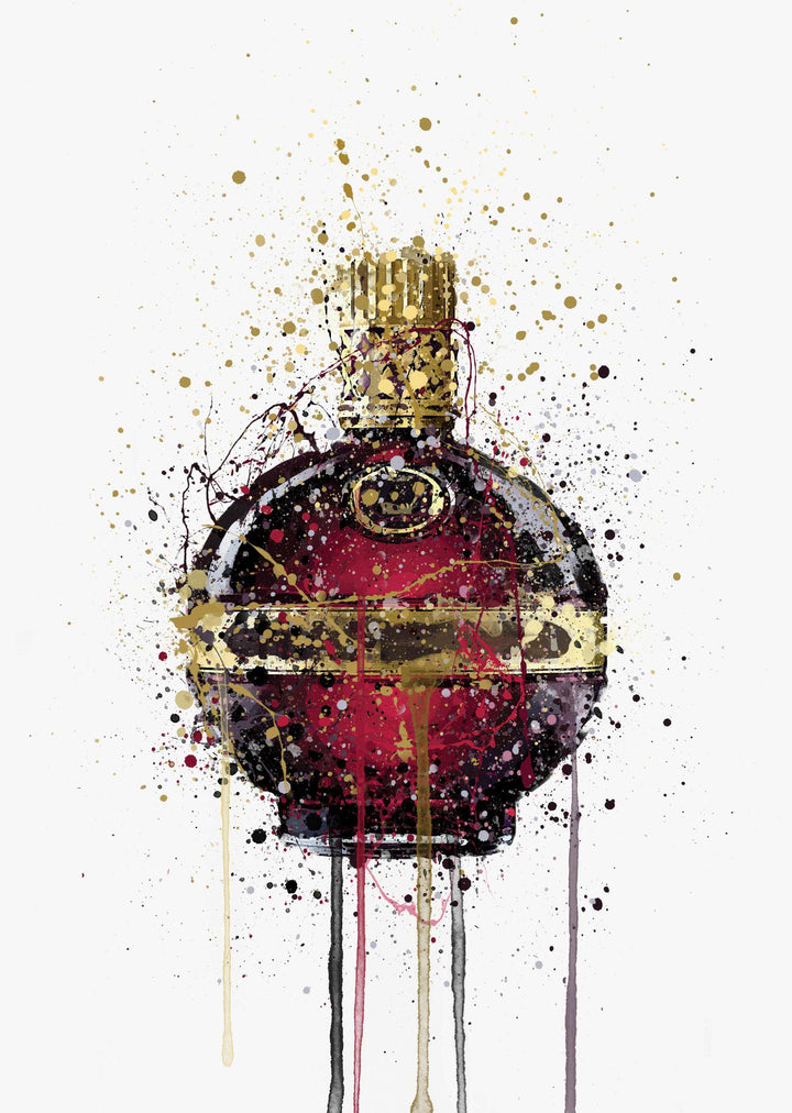 Liqueur Bottle Wall Art Print 'Raspberry'-We Love Prints