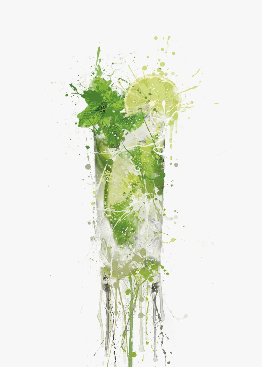 Mojito Cocktail Wall Art Print