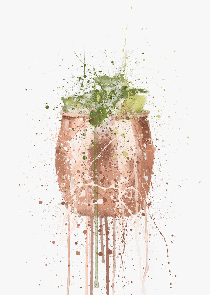 Moscow Mule Cocktail Wall Art Print