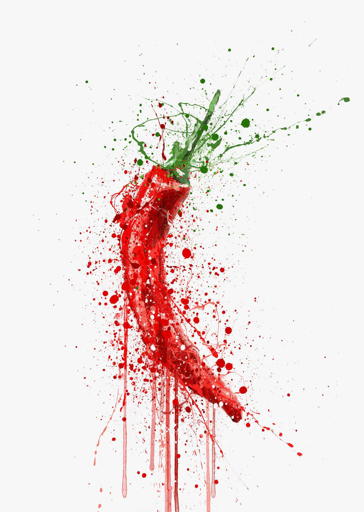 Red Chilli Wall Art Print-We Love Prints
