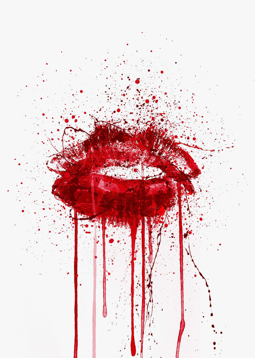 Ruby Woo' Lips Wall Art Print-We Love Prints